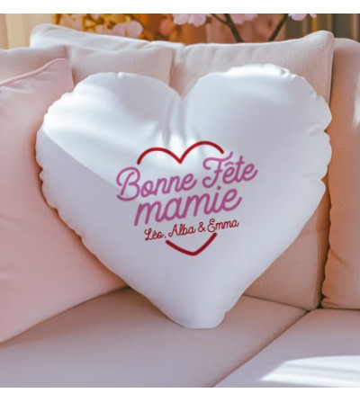 « RUPTURE » Coussin personnalisé coeur