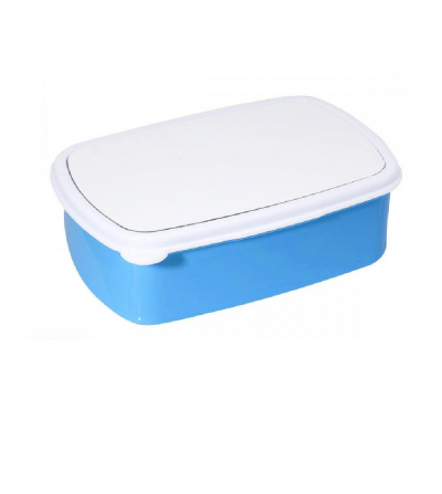 Boîte à Goûter Bleue à Personnaliser – Lunch Box Sublimation