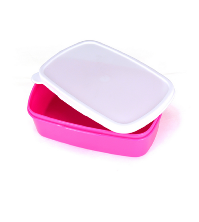 Boîte à Goûter rose à Personnaliser – Lunch Box Sublimation