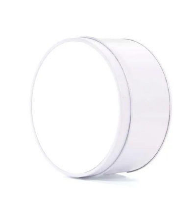 Boîte aluminium ronde sublimation BLANC