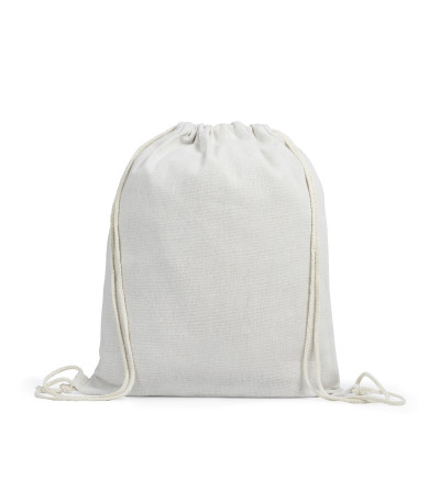 « RUPTURE » Sac à dos à cordon beige – Personnalisable sublimation