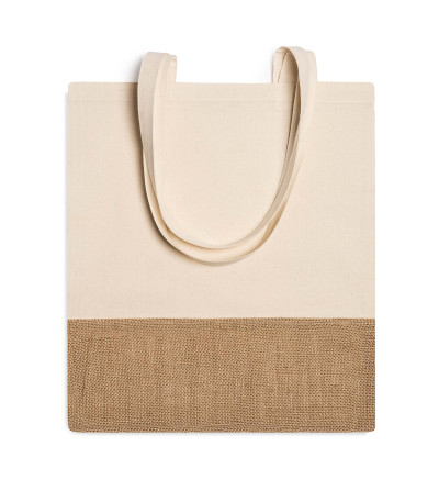 Sac shopping en coton et jute – Tote bag écologique et réutilisable