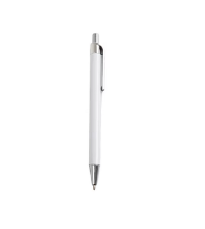 Stylo blanc / argent sublimation