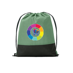 Sac à dos à cordon vert / noir