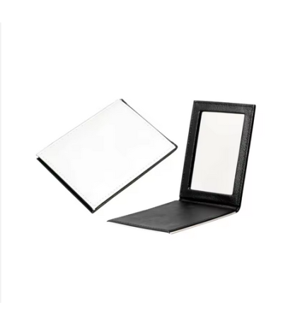 Miroir de poche en similicuir – Personnalisable par sublimation