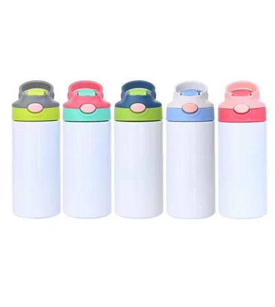 Gourde Thermos 360 ml en Acier Inoxydable 304 – Blanche Sublimation – Isotherme