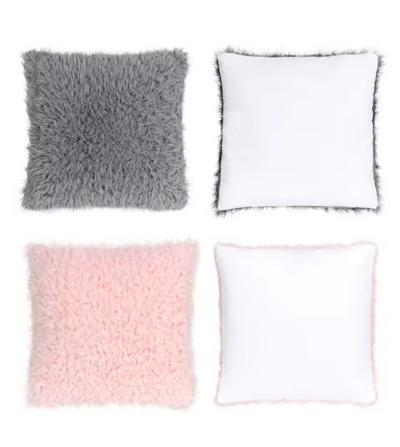 Housse de coussin effet peluche – Personnalisable par sublimation