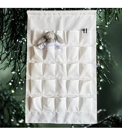 Calendrier de l'avent noël sublimation blanc