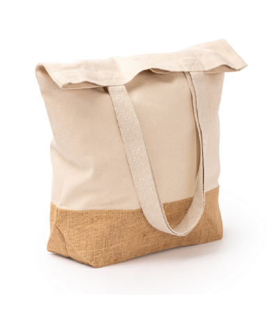 Sac Shopping Tote Bag en Jute et Coton – Éco-responsable