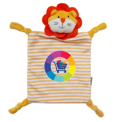 Peluche / doudou plat personnalisé Lion