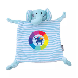 Peluche / doudou plat personnalisé éléphant