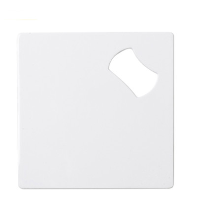 Décapsuleur métallique 9 x 9 cm – Dessous de verre sublimation blanc