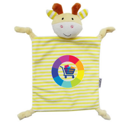 Peluche / doudou plat personnalisé girafe