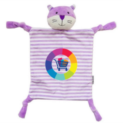 Peluche / doudou plat personnalisé chat