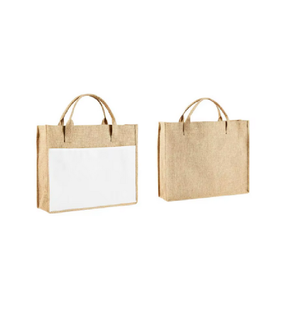 "RUPTURE" Sac cabas jute et polyester personnalisable – Sublimation