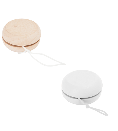 Yo-yo en bois personnalisable – DTF UV, vinyle et gravure laser