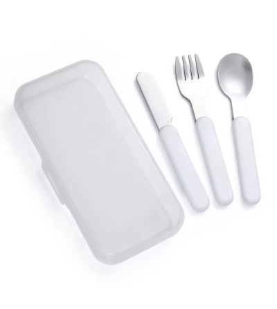 Set 3 couverts enfant avec boîte – Acier inoxydable & plastique - sublimation