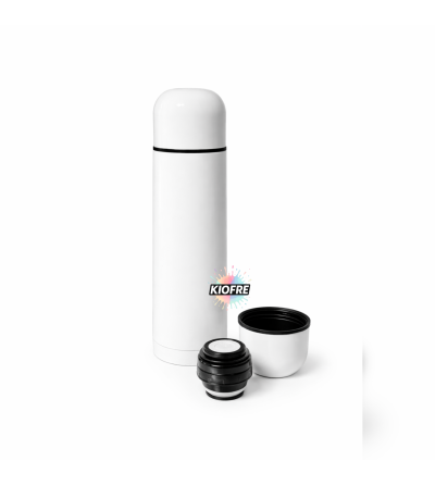 "RUPTURE" Bouteille thermos 500 ml en inox 304 – Sublimation personnalisable avec bouchon tasse
