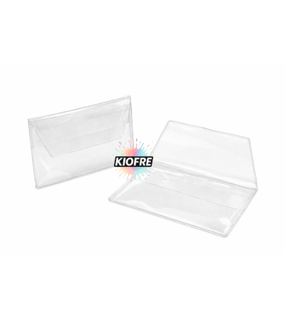 "RUPTURE" Pochette PVC transparente pour chiffon de nettoyage lunettes & écran – protection et rangement pratique