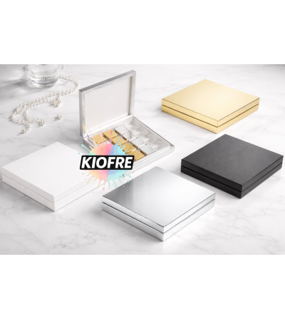 Boîte de carrés de chocolat à personnaliser – 16, 32 ou 48 cases