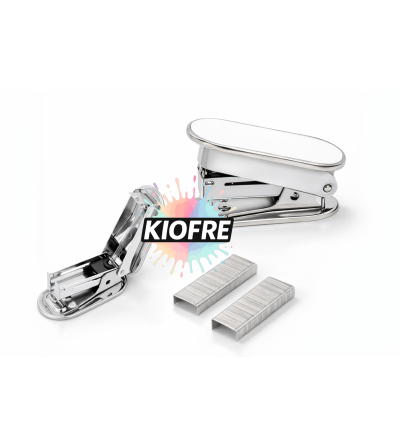 "RUPTURE" Agrafeuse Blanche et Argentée à Personnaliser pour Sublimation