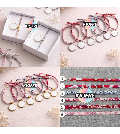 Bracelet Cordon Liberty pour Sublimation Personnalisable