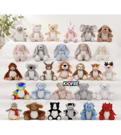 Peluche Mumbles – Personnalisable par sublimation