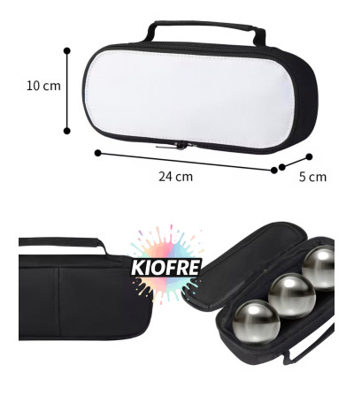 « RUPTURE » Sacoche pétanque 3 boules personnalisable – housse sublimation