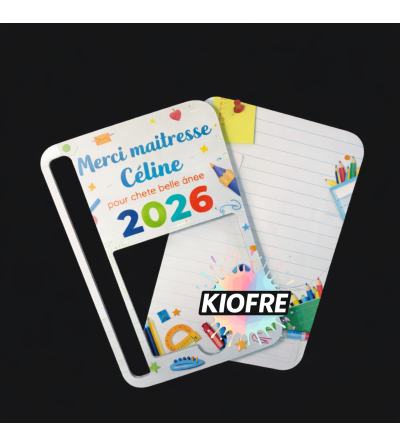 Support bureau pour Post-it et stylo en MDF personnalisable – plaque sublimation