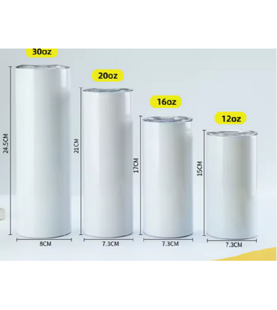"RUPTURE" Tumbler sublimable 12 / 16 / 20 / 30 oz – gobelet acier double paroi personnalisable