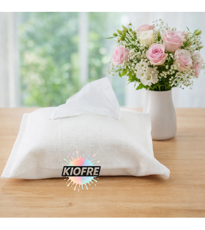 Housse à Mouchoirs en Tissu Personnalisable – Idéale pour Sublimation