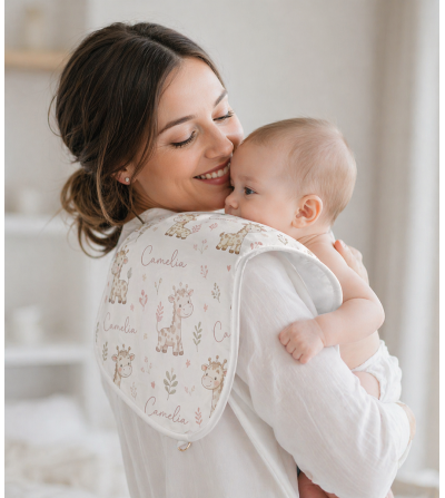 Lange d’épaule bébé blanc pour sublimation – Personnalisable