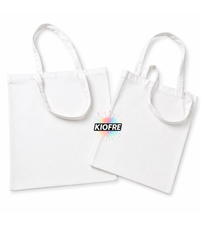 Tote bag blanc pour sublimation – Sac shopping personnalisable polyester