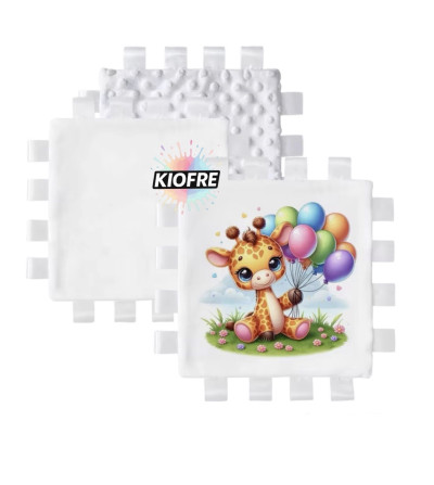 "RUPTURE" Doudou plat minky à personnaliser – Spécial sublimation