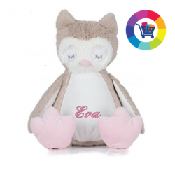 Peluche / doudou / range pyjama personnalisé chouette