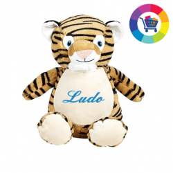 Peluche / doudou / range pyjama personnalisé tigre