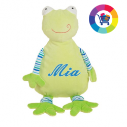 Peluche / doudou / range pyjama personnalisé grenouille