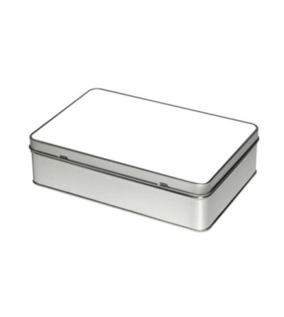 « RUPTURE » Boîte Aluminium Rectangulaire Grise à Personnaliser – Sublimation