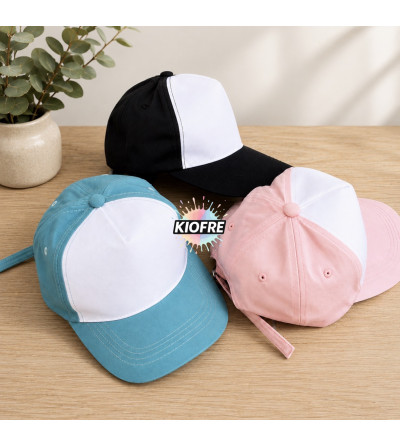 Casquette Bicolore KIOFRE à Personnaliser – Sublimation Enfant & Adulte