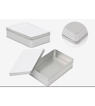 Boîte Aluminium Rectangulaire Grise à Personnaliser – Sublimation