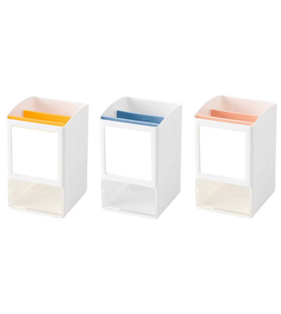"RUPTURE" Pot à crayons personnalisable avec plaque MDF pour sublimation – 8 x 8,8 x 13 cm