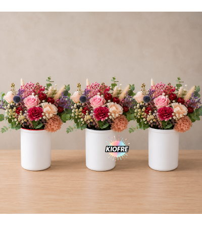 Vase à fleurs en céramique personnalisable pour sublimation – 13 cm