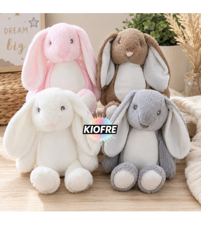 Peluche Lapin personnalisable pour sublimation – 30 cm