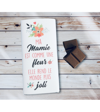 Tablette de chocolat personnalisée MAMIE