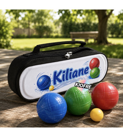 Sacoche Pétanque Sublimation 3 Boules enfant – Étui Personnalisable avec Zip