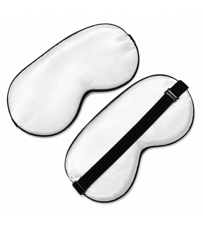 Masque de nuit en satin blanc pour sublimation – 20,5 x 9,5 cm – Personnalisable