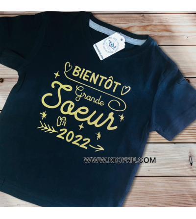 Tee-shirt grande sœur en 2022 personnalisé