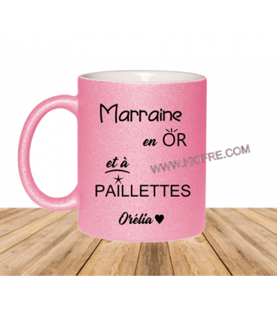 Cadeau marraine  Idée cadeau mug prénom marraine géniale