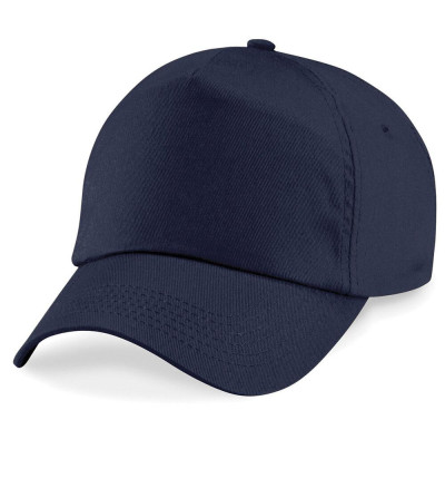 Casquette adulte bleu marine personnalisée