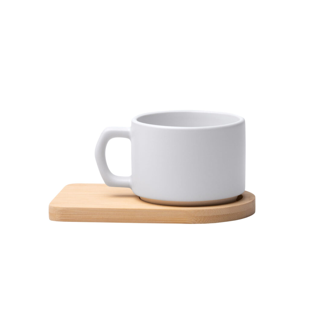 Mug Sublimation 180 ml avec Plateau Bois – Tasse Blanche Personnalisable – Image 3
